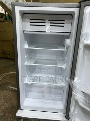 Skyworth 120L Single Door Fridge - Stainless Steel, 3-Year Warranty