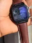 Casio AE-1200WHL-5A Wristwatch with Brown Leather Strap - 4