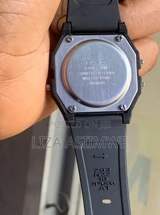 Casio F-91W Digital Watch with Black Resin Strap - 1