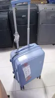 Light Blue Small Hard-Shell Trolley Suitcase - 2