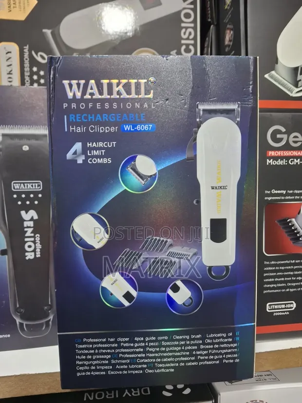 Waikil Rechargeable Hair Clipper Professional Shaving Machine - 1