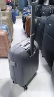 Grey Hard-Shell Rolling Cabin Suitcase - 1