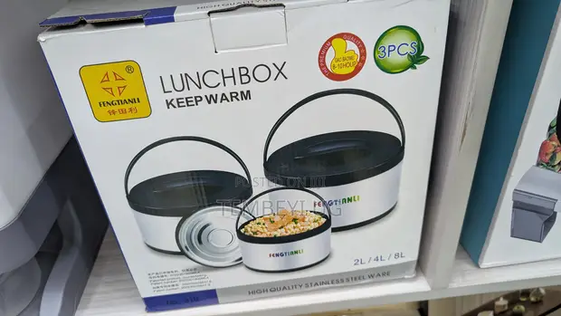 3pcs Insulated Casserole Food Warmer Hot Pot Lunch Box - 1
