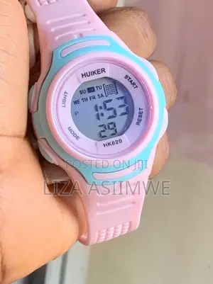 Huiker HK620 Kids Watch - Pastel Pink Silicone