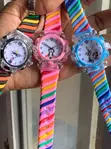 Children's Analog Watches with Spiraled Silicone Straps - 4