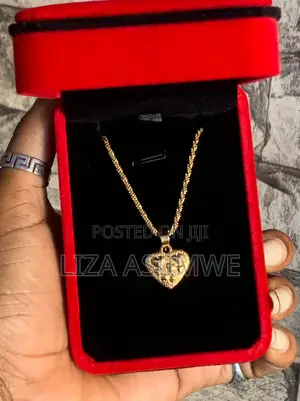 Heart Pendant Necklace - Textured Vintage Inspired Design