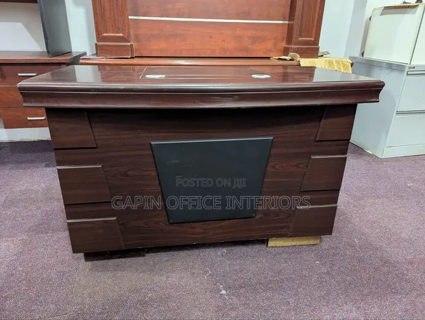 Executive Table, 120cm With Fixed Drawers - 1