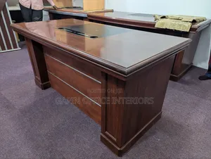 Used Executive Office Table with L Extension, 160cm