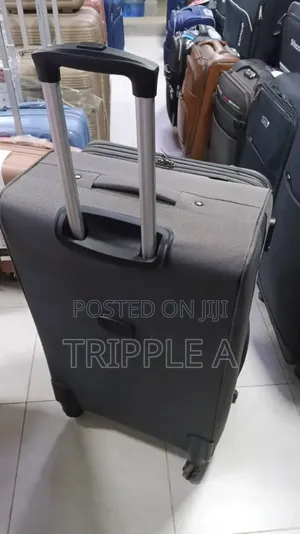 Prosperity Gray Large Softside Trolley Suitcase
