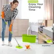 Floor Cleaning Spin Mop and Bucket with Stainless Steel Wringer, 5.8L - 3