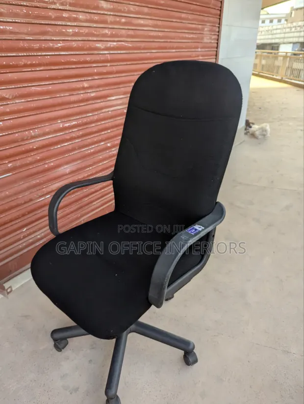Second Hand Long Back Chair, Fabric, Cheap Offer - 1