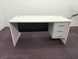 Second Hand Office Table 160cm - White/Black - 1
