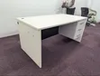Second Hand Office Table 160cm - White/Black - 2
