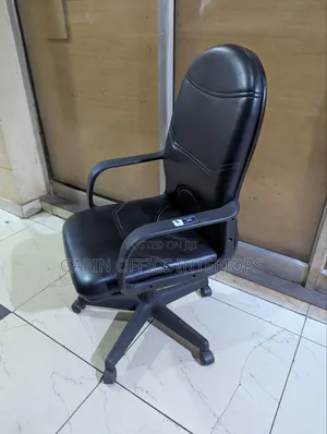 Used Leather Long Back Office Chair