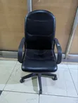Used Leather Long Back Office Chair - 2