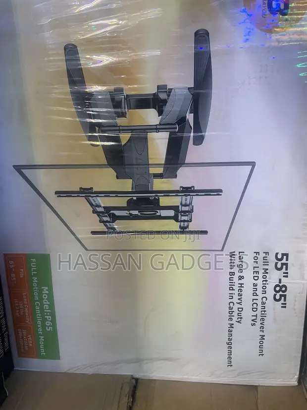 Full Motion TV Wall Mount for 55-85 Inch Flat Screens - 1