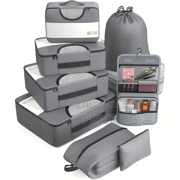 Veken 8-Piece Packing Cube Set with Toiletry Bag - 1