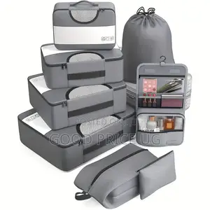 Veken 8-Piece Packing Cube Set with Toiletry Bag