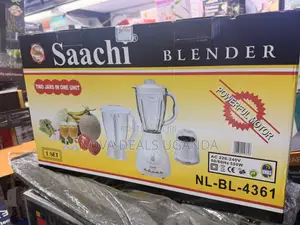 Saachi 3-in-1 Blender with Glass Jar, 350W