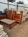 Solid Omusambya Wood Bed - 4x6ft - 3