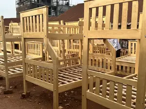Bending Double Decker Bed - Omusambya Wood