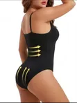 Seamless Backless Shapewear Bodysuit - Black - 3