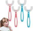 Blue U-Shaped Silicone Toothbrush (Ages 2-12) - 2