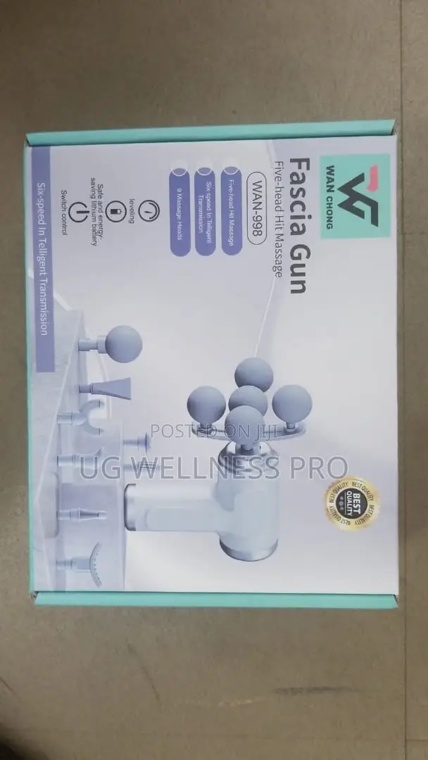 Wan Chong 5-Head Fascia Massage Gun - 6 Speeds, 9 Heads - 1