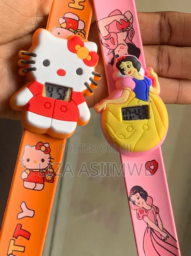 Children's Silicone Slap Band Digital Watches with Characters - 1