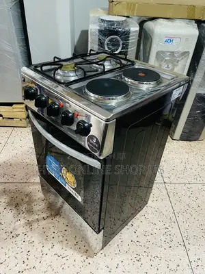 Used Sachi 4-Burner Electric Cooker with Gas Oven