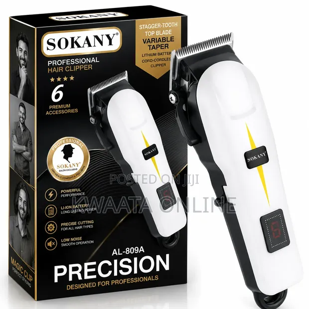 Sokany Cordless Hair Clipper AL-809A - 1