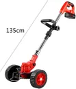 1300mAh Cordless Foldable Electric Lawnmower with Wheels - 2