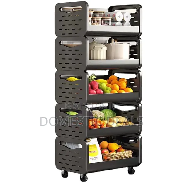 Standing Kitchen Service Cart Organizer - 1
