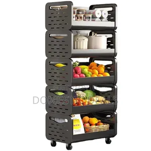 Standing Kitchen Service Cart Organizer