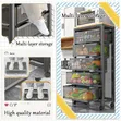 5-Tier Rolling Cart - Durable Black Metal Mesh - 3