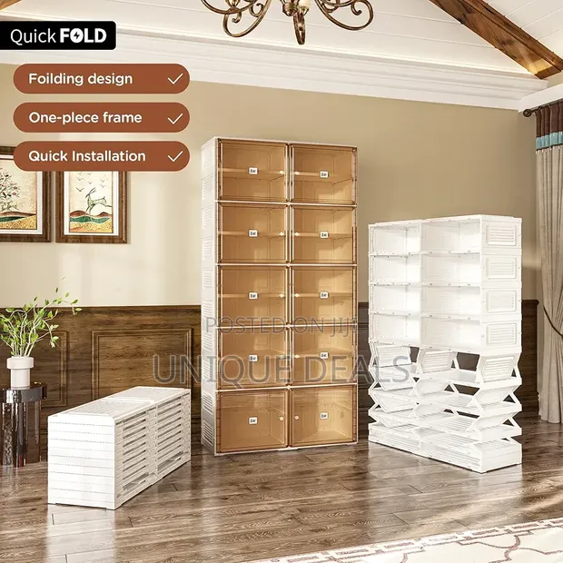 Portable Stackable Shoe Rack Organizer - 1