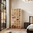Stackable Sneaker Storage Shoe Cabinet with Magnetic Clear Door - 4