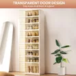 9 Tier Foldable Stackable Shoe Rack Organizer - 2
