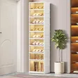 9 Tier Foldable Stackable Shoe Rack Organizer - 3
