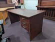 Refurbished Malaysian Office Table with Fixed Drawers - 1