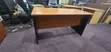 Two-Tone Brown and Black Office Table 140cm - 2