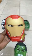 UK Used Plastic Character Masks (Iron Man, Hulk, Black Panther) - 1