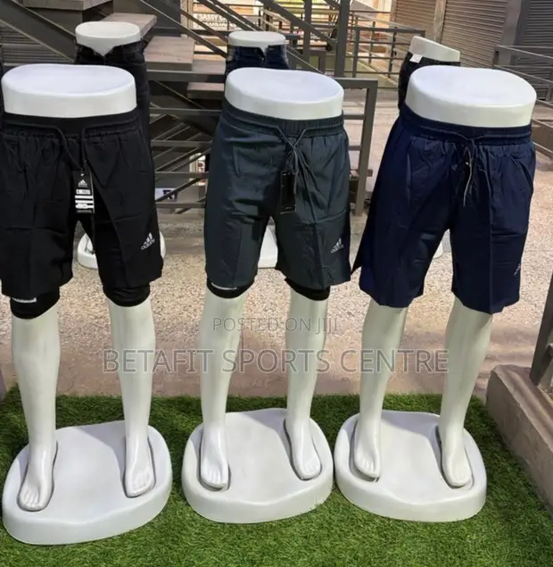 2 in 1 Gym Workout Shorts - Adidas Original Material - 1