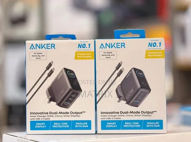 Anker 100W Smart Display USB-C Charger - 1