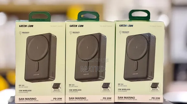 Green Lion 20000mAh Power Bank with LED Indicator - 1