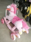 UK Used Pink Disney Princess Plush Rocking Pony - 2