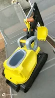 UK Used Yellow & Black Children's Ride-on Excavator Toy - 1