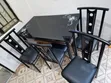 Imported Glass-Top Dining Table - 4 Seater - 2