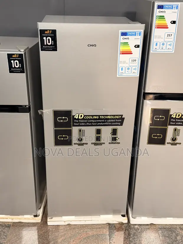 Chiq 195 Litres Single Door Refrigerator - Silver - 1