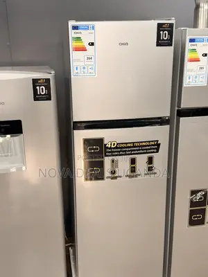 Chiq 220L Double Door Top Mount Refrigerator - Silver